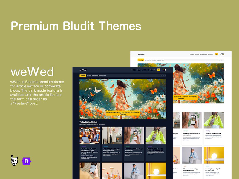 Premium Bludit Theme - TemaBersih